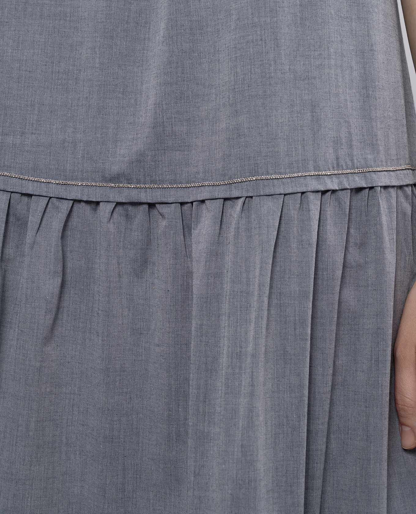 Gray maxi dress with ruffles Peserico, Grey
Gray maxi dress with ruffles Peserico, Grey