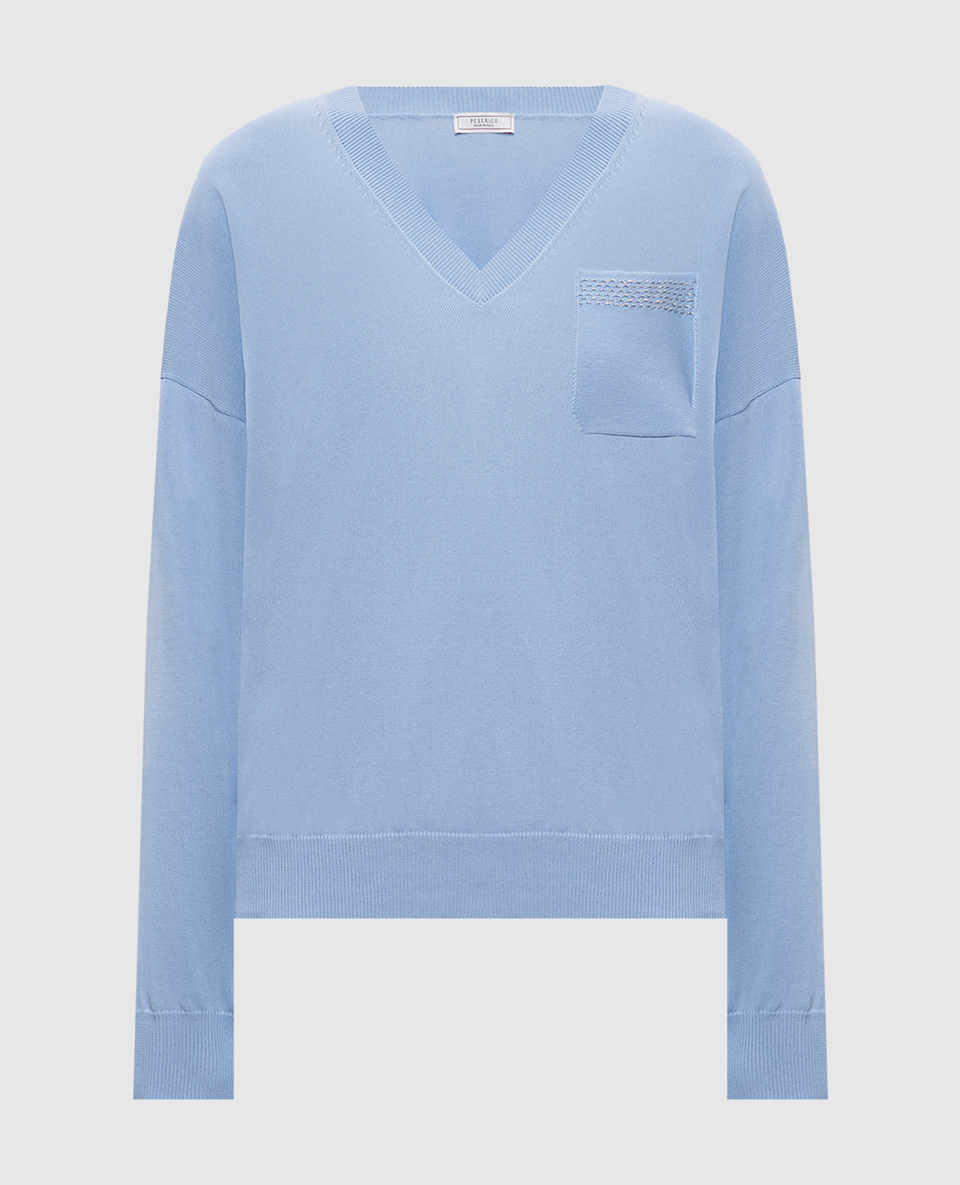 Blue pullover with chain Peserico, Light blue
Blue pullover with chain Peserico, Light blue