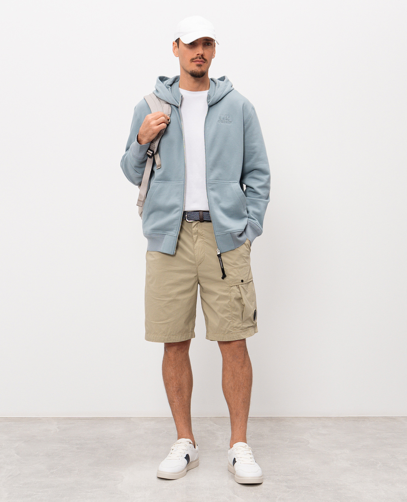 Blue sports jacket with logo embroidery C.P. Company, Light blue
Blue sports jacket with logo embroidery C.P. Company, Light blue