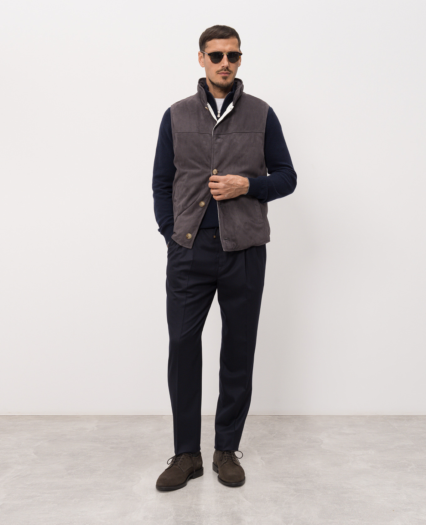 Grey suede down vest Brunello Cucinelli
Grey suede down vest Brunello Cucinelli