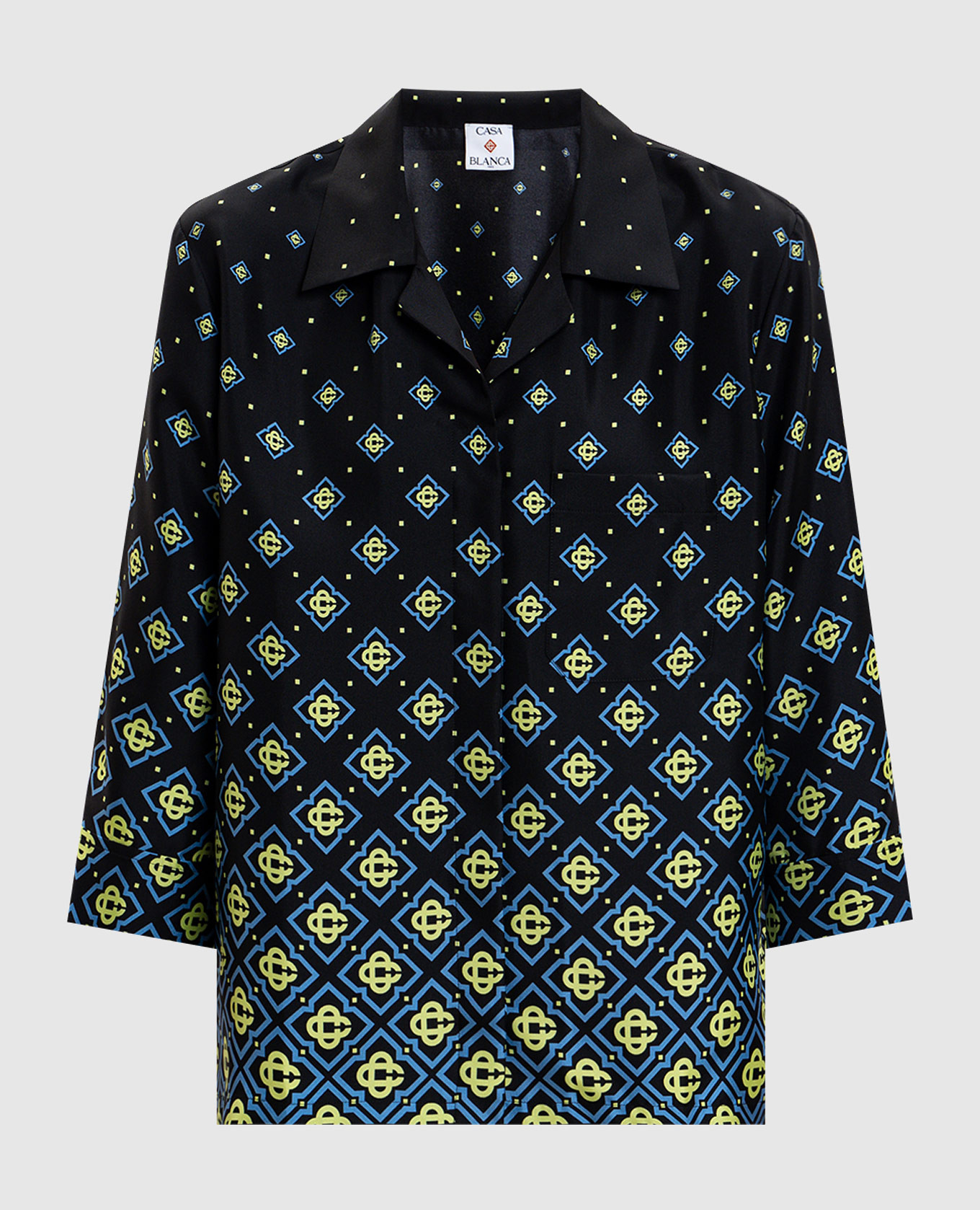 Black Degrade Monogram Silk Blouse Casablanca
Black Degrade Monogram Silk Blouse Casablanca