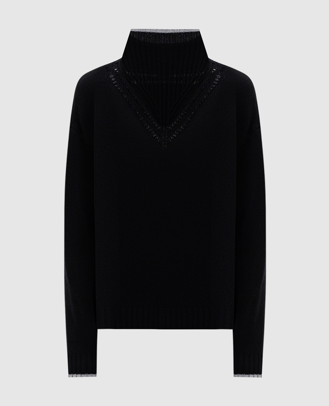 Black wool sweater with logo Herno
Black wool sweater with logo Herno