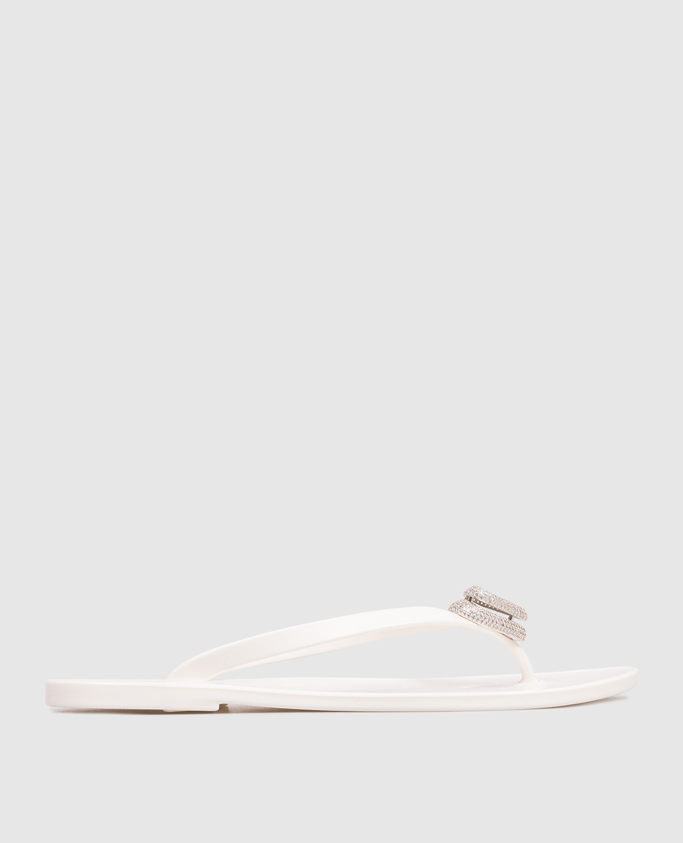Double Heart white flip flops Mach&Mach
Double Heart white flip flops Mach&Mach