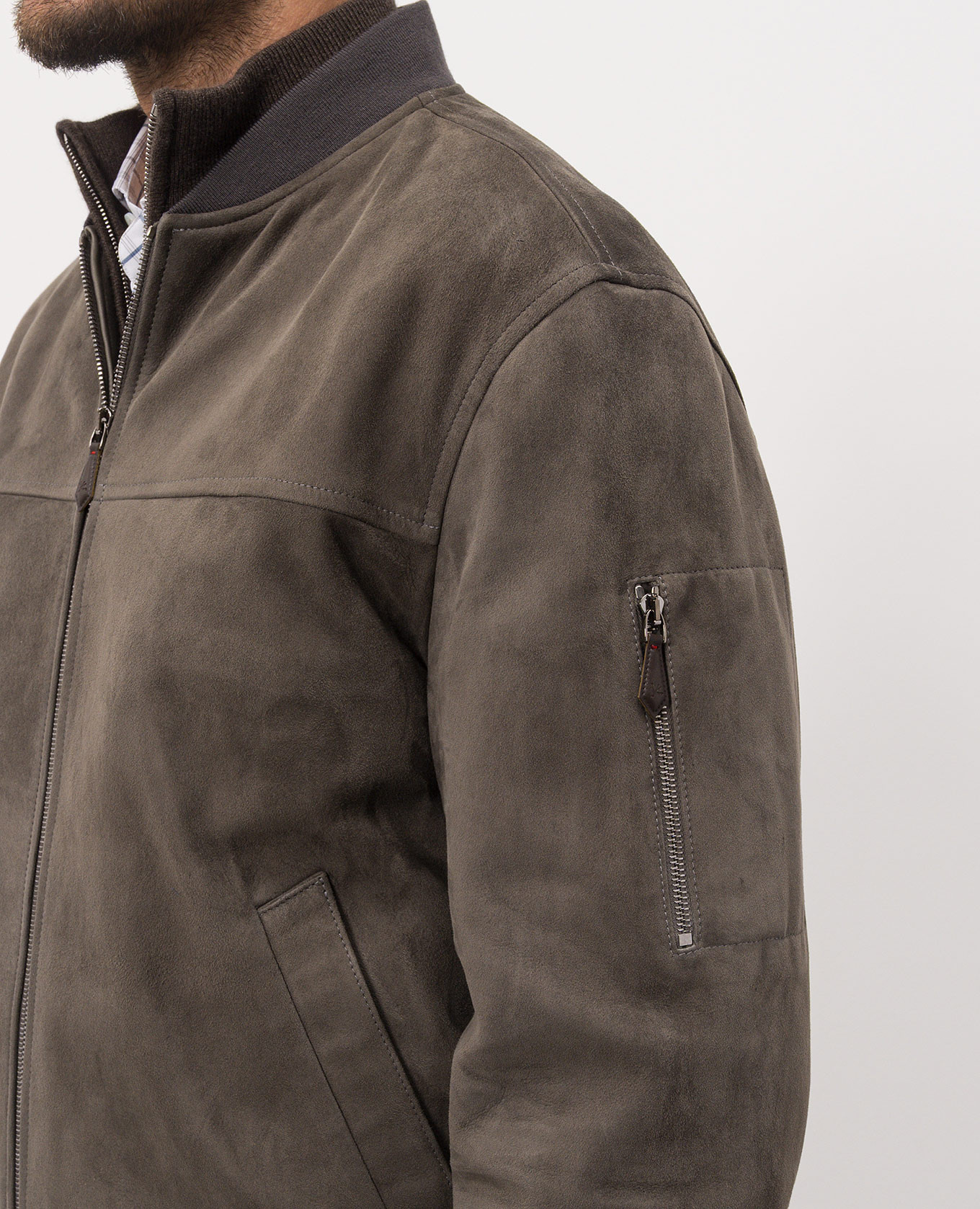 Gray suede bomber jacket ISAIA, Grey
Gray suede bomber jacket ISAIA, Grey