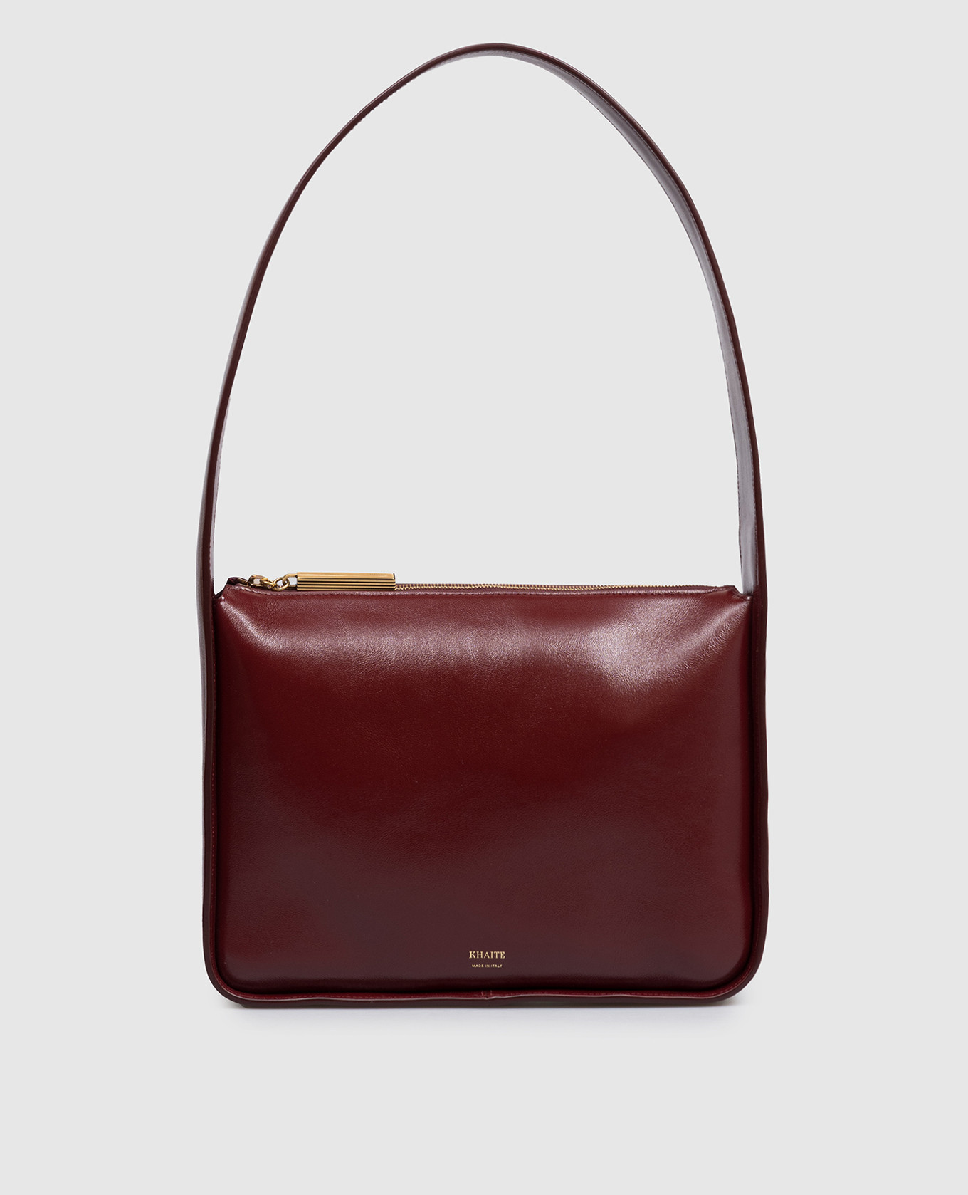 Burgundy glossy leather bag Lori Khaite
Burgundy glossy leather bag Lori Khaite