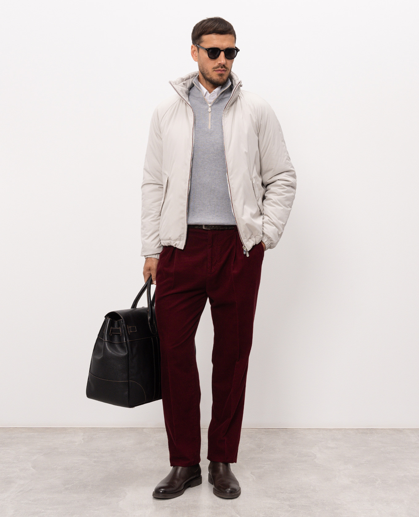 Burgundy corduroy pants with patch Brunello Cucinelli
Burgundy corduroy pants with patch Brunello Cucinelli