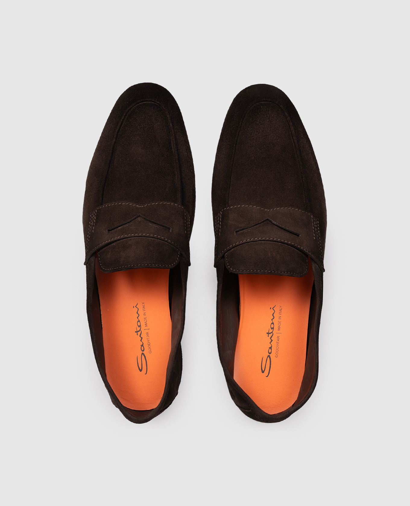 Brown nubuck loafers with gradient effect Santoni
Brown nubuck loafers with gradient effect Santoni