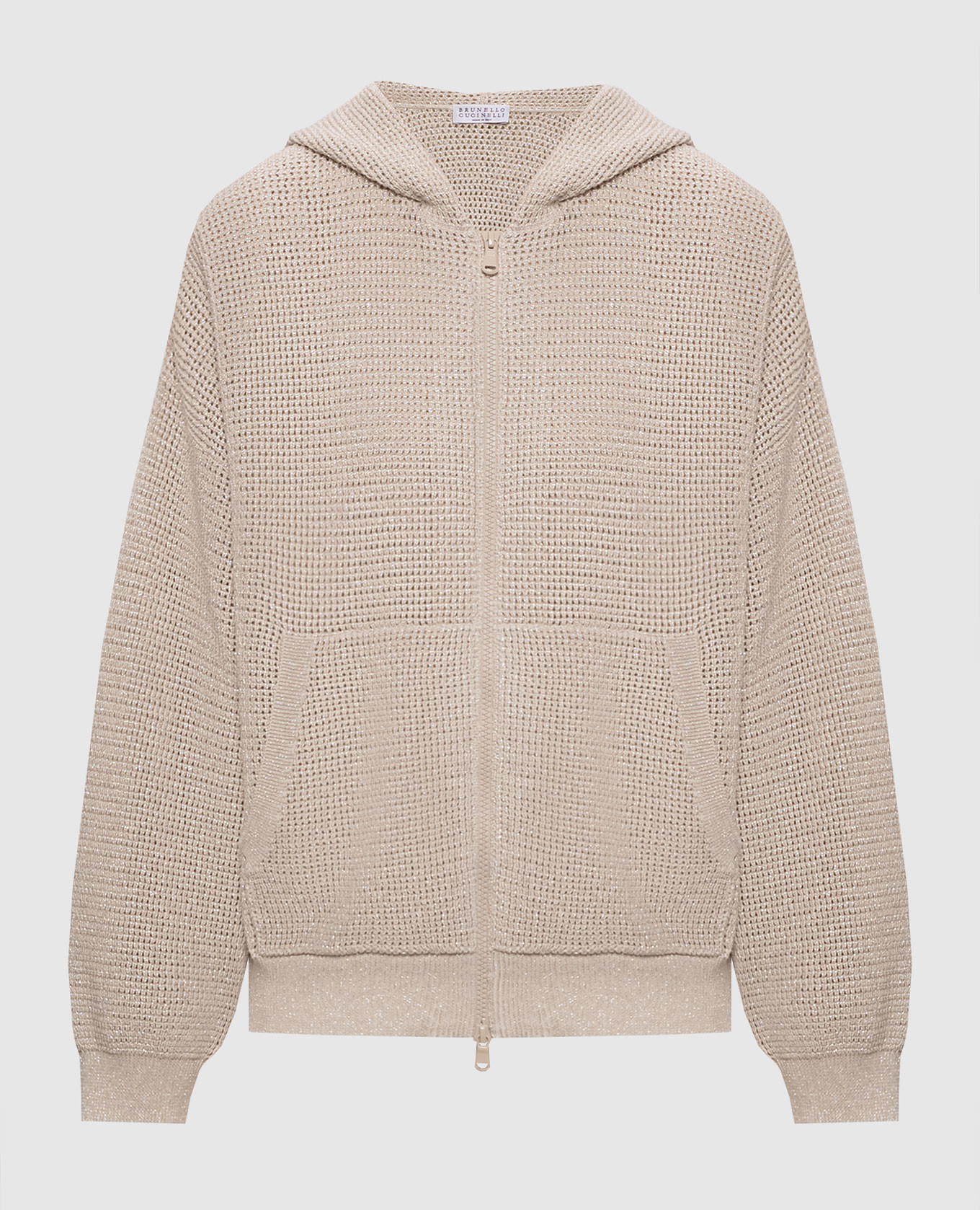 Beige openwork cardigan with lurex Brunello Cucinelli
Beige openwork cardigan with lurex Brunello Cucinelli
