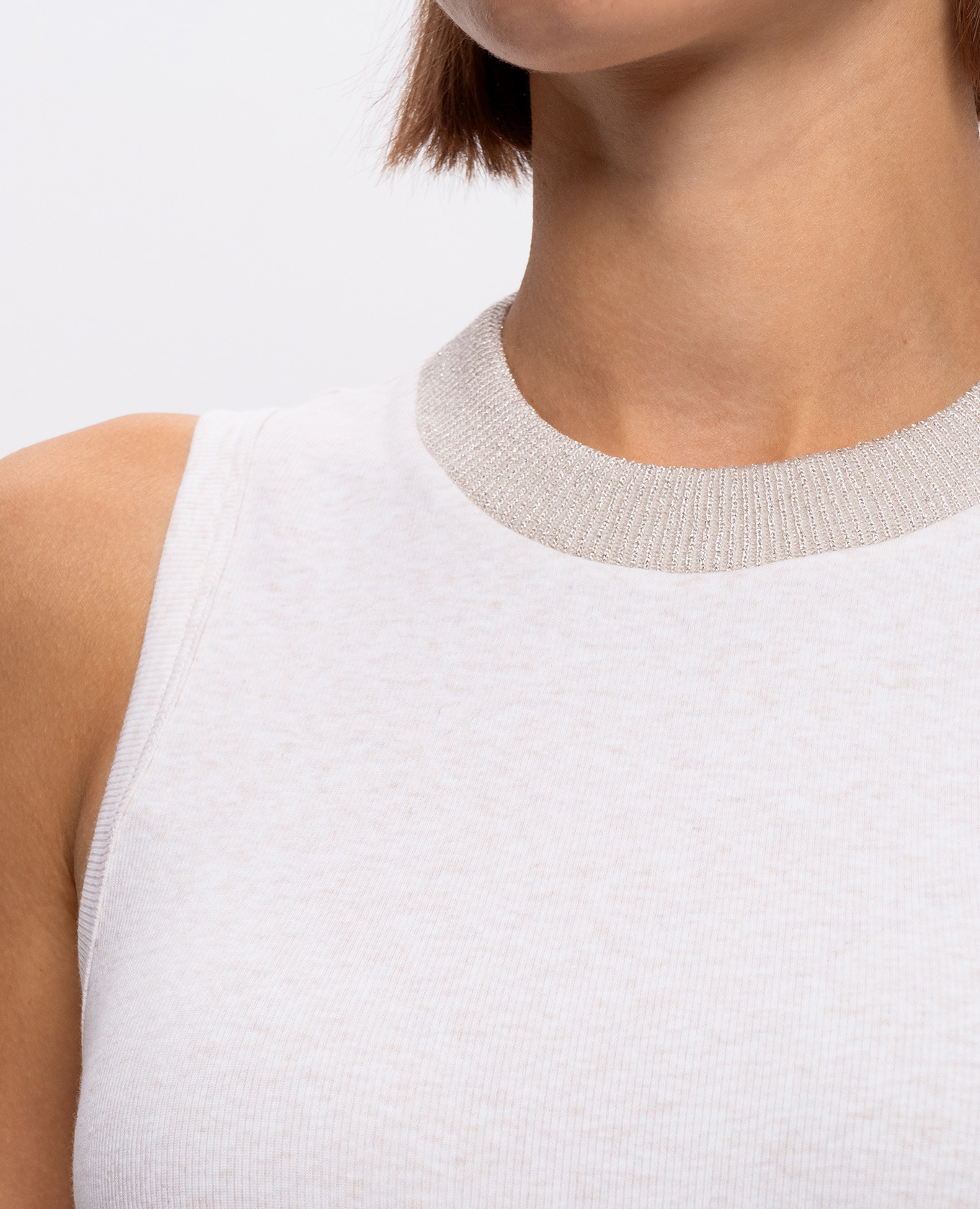 Beige ribbed T-shirt Peserico
Beige ribbed T-shirt Peserico