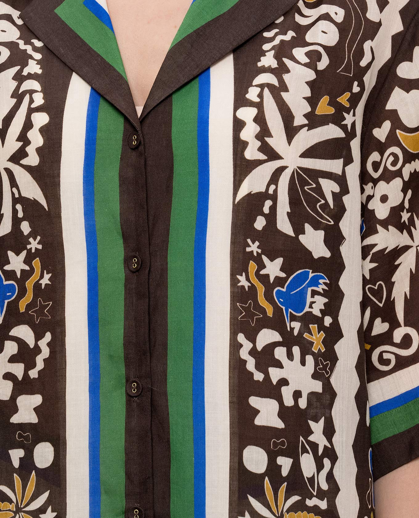 Maroc brown shirt with frame Alemais
Maroc brown shirt with frame Alemais