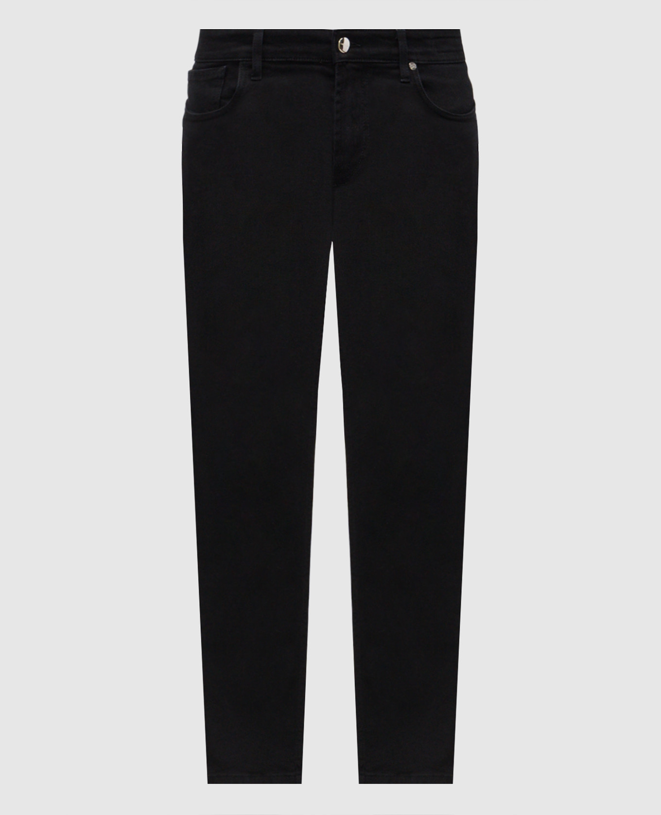 Black jeans with logo patch Enrico Mandelli
Black jeans with logo patch Enrico Mandelli