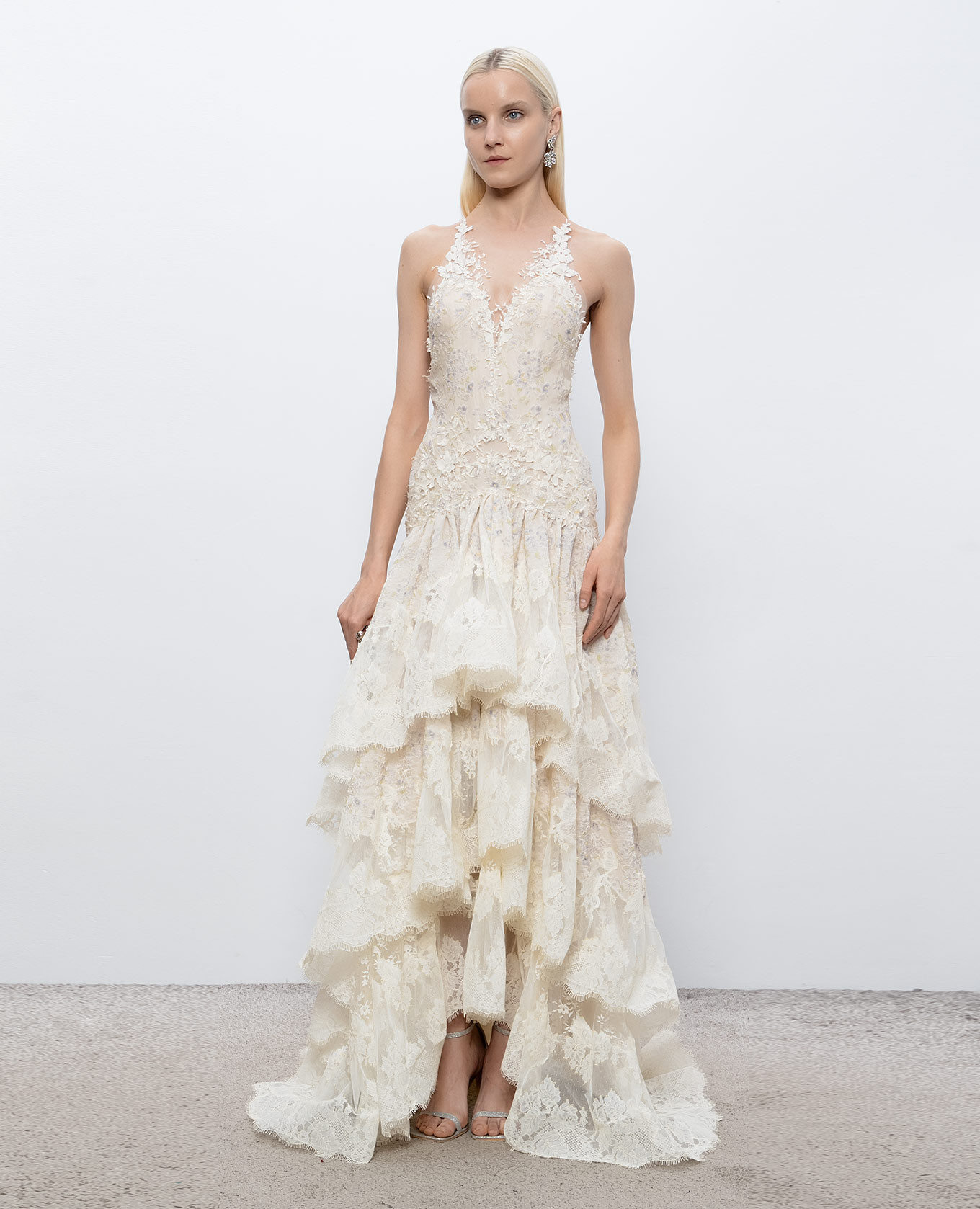 Ivory lace and ruffle dress Montsand, Beige
Ivory lace and ruffle dress Montsand, Beige