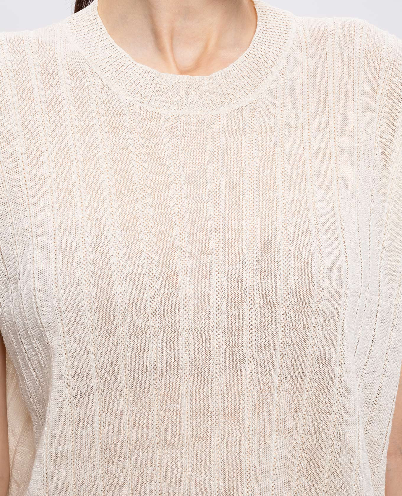 Beige top with linen Peserico
Beige top with linen Peserico
