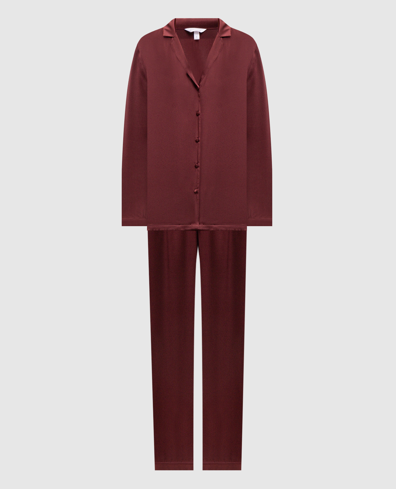 Burgundy silk pajamas Dore & Rose
Burgundy silk pajamas Dore & Rose