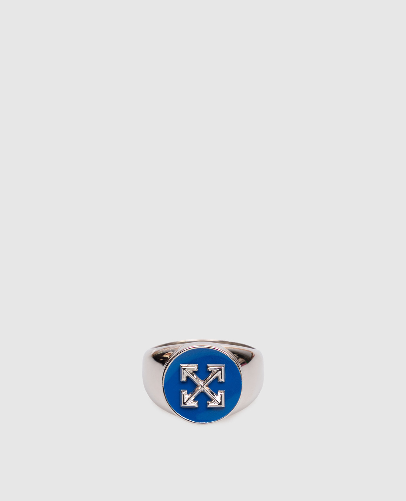 Silver ring with textured Arrow emblem Off-White
Silver ring with textured Arrow emblem Off-White