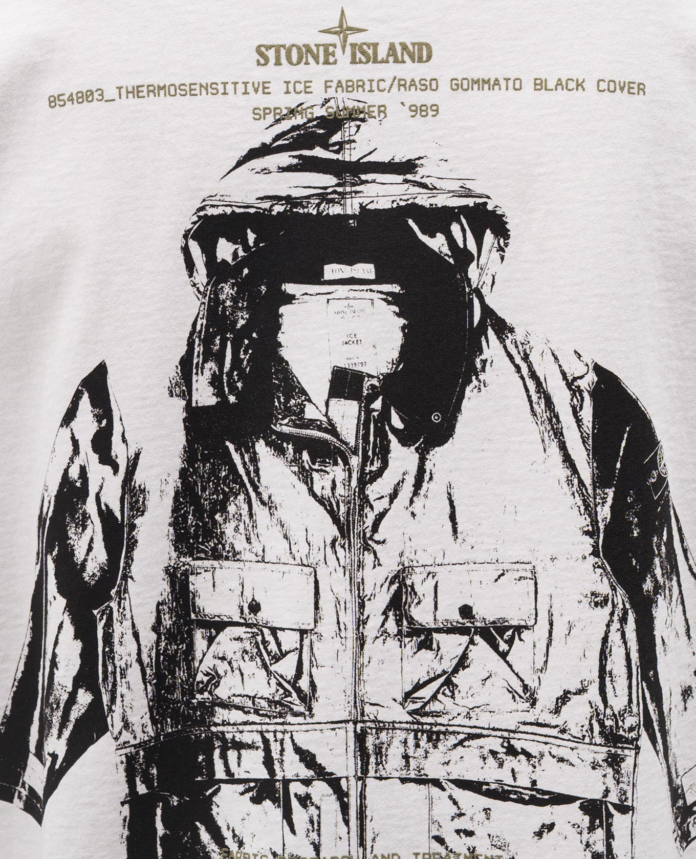 White T-shirt with print Stone Island
White T-shirt with print Stone Island