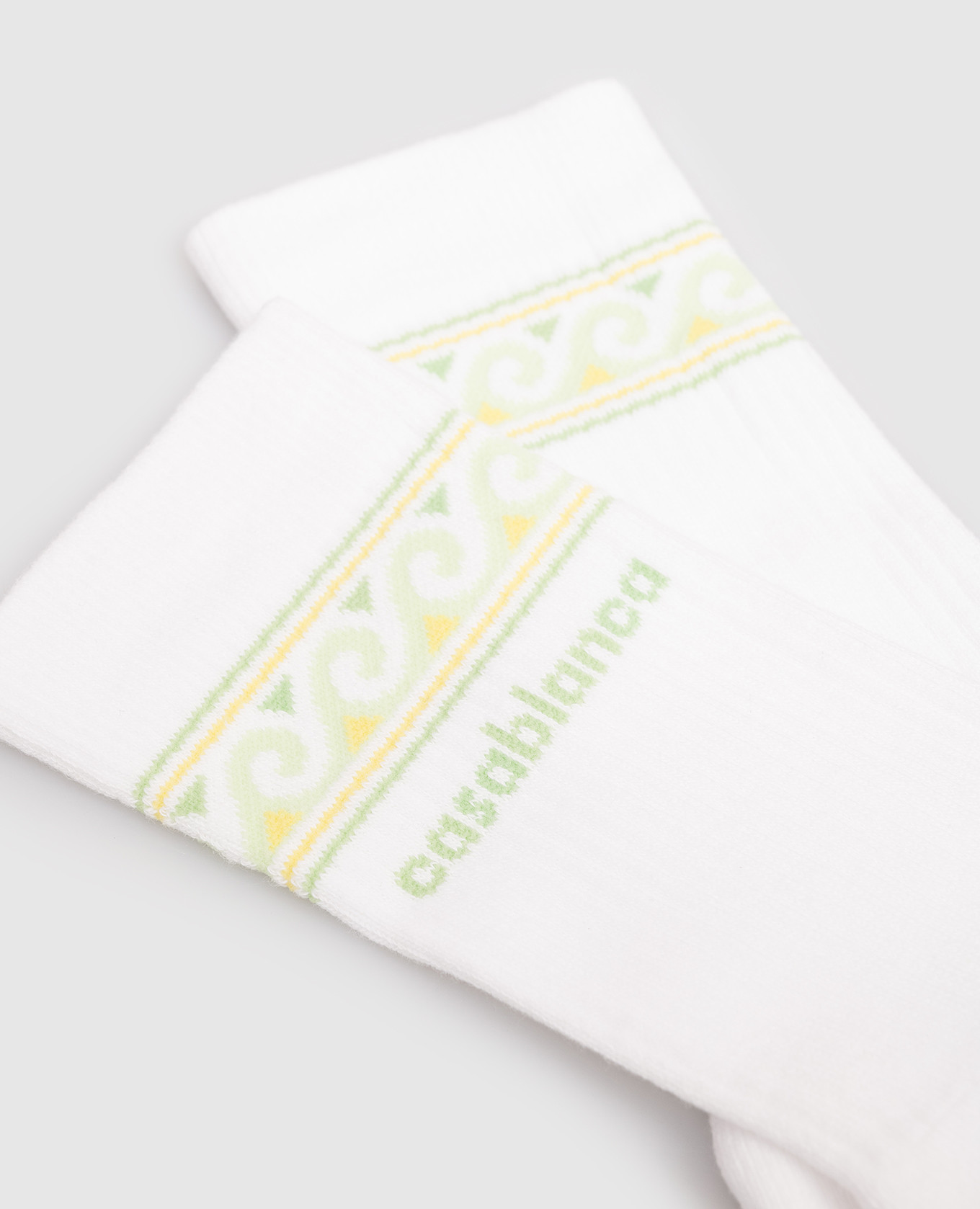 White Knitted Wave socks with logo Casablanca
White Knitted Wave socks with logo Casablanca