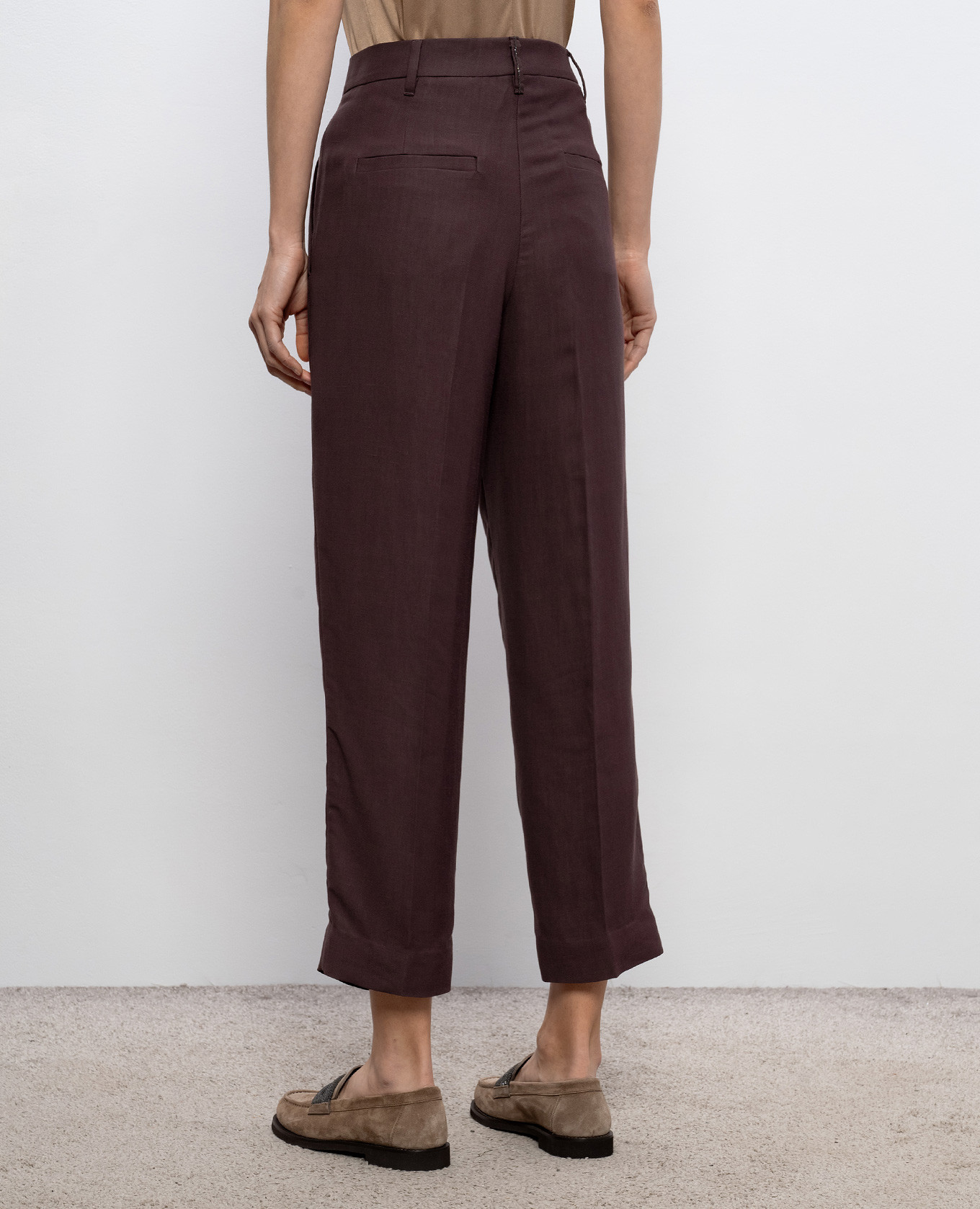 Brown linen pants Brunello Cucinelli, Violet
Brown linen pants Brunello Cucinelli, Violet