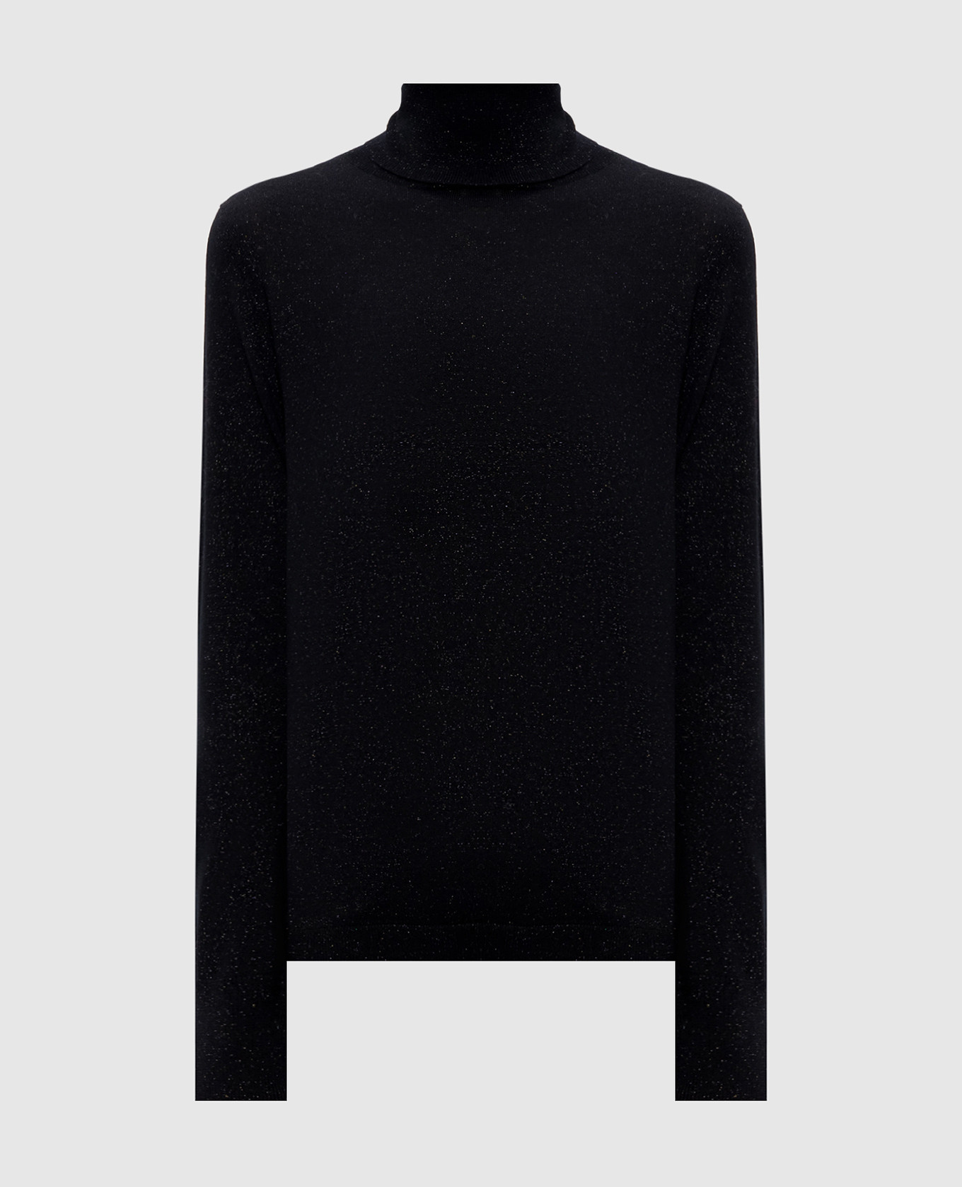 Black merino wool turtleneck with lurex Allude
Black merino wool turtleneck with lurex Allude