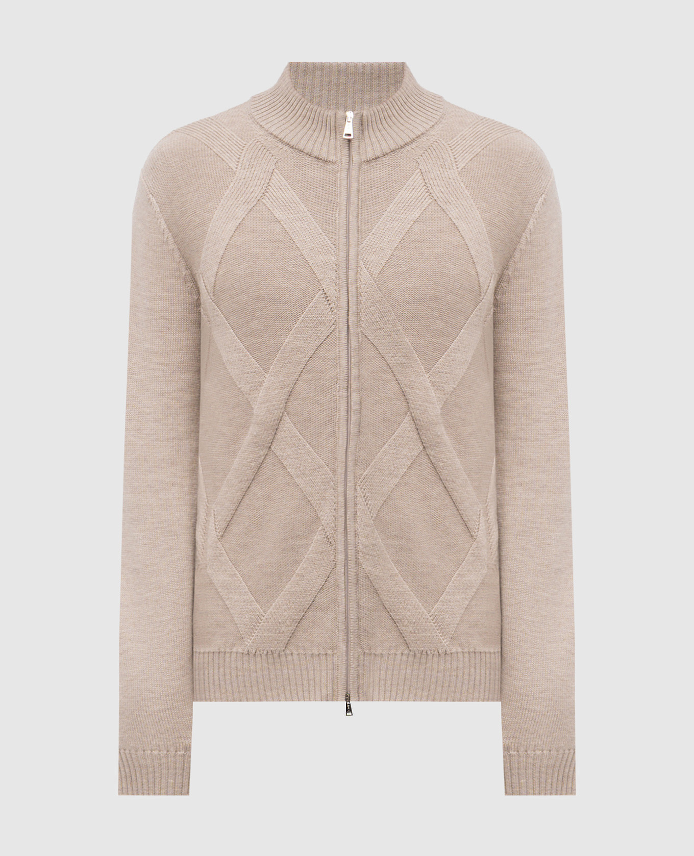 Beige merino wool cardigan Cashmere&Whiskey
Beige merino wool cardigan Cashmere&Whiskey