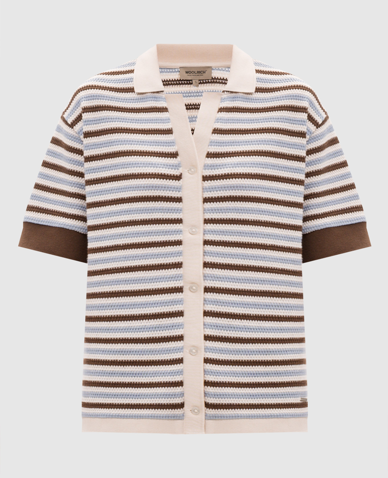 Ivory striped knitted shirt Woolrich, Beige
Ivory striped knitted shirt Woolrich, Beige
