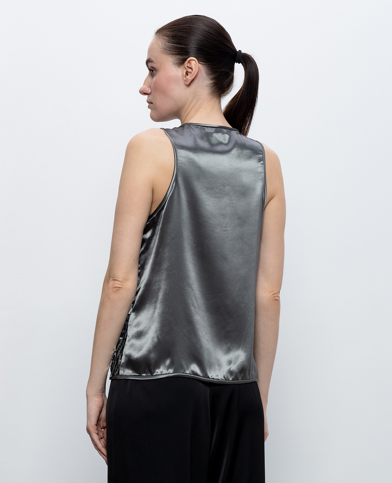 Gray sequin top Peserico, Grey
Gray sequin top Peserico, Grey