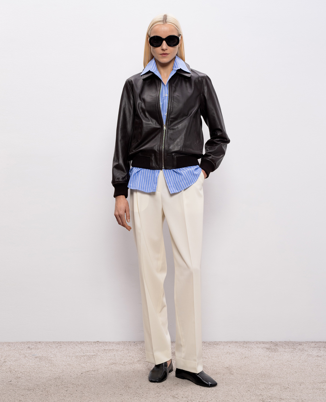 Brown leather jacket Yves Salomon
Brown leather jacket Yves Salomon