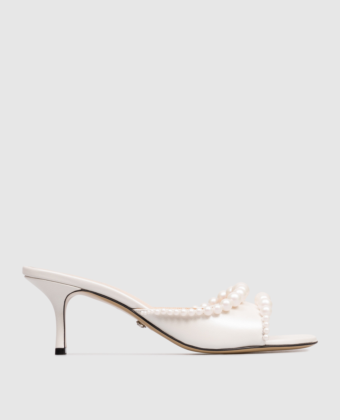 Sirene white leather mules with beads Mach&Mach
Sirene white leather mules with beads Mach&Mach
