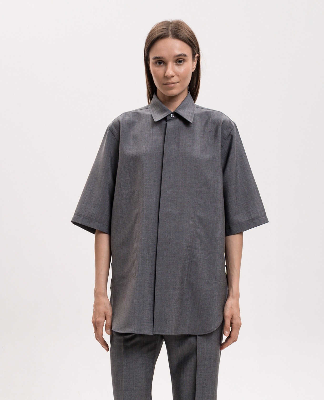 Bodhi grey wool shirt Sofie D`Hoore
Bodhi grey wool shirt Sofie D`Hoore