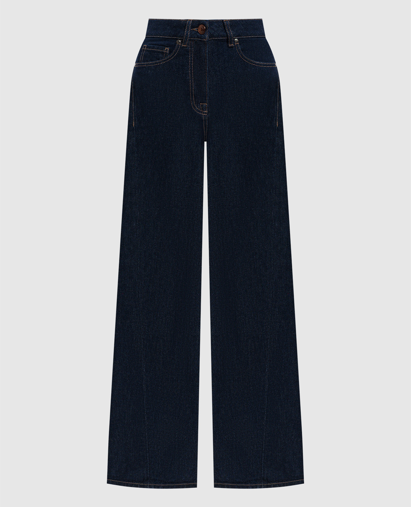 Blue jeans with logo patch Peserico
Blue jeans with logo patch Peserico