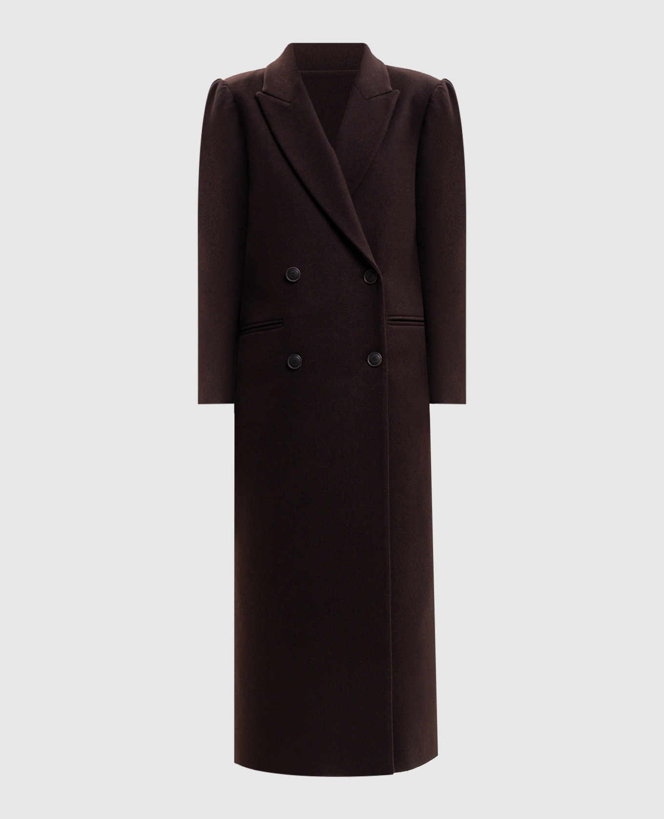 Brown double-breasted coat with wool Twinset
Brown double-breasted coat with wool Twinset