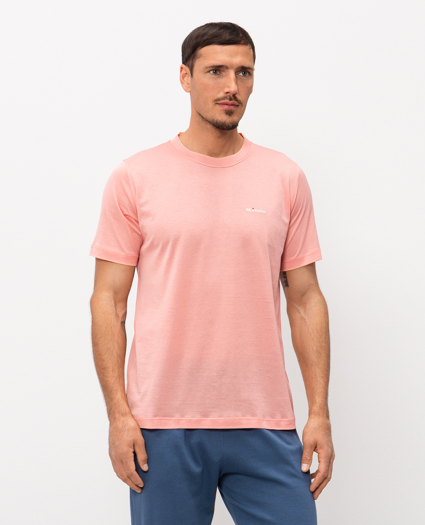Pink T-shirt with embroidered logo Kiton
Pink T-shirt with embroidered logo Kiton