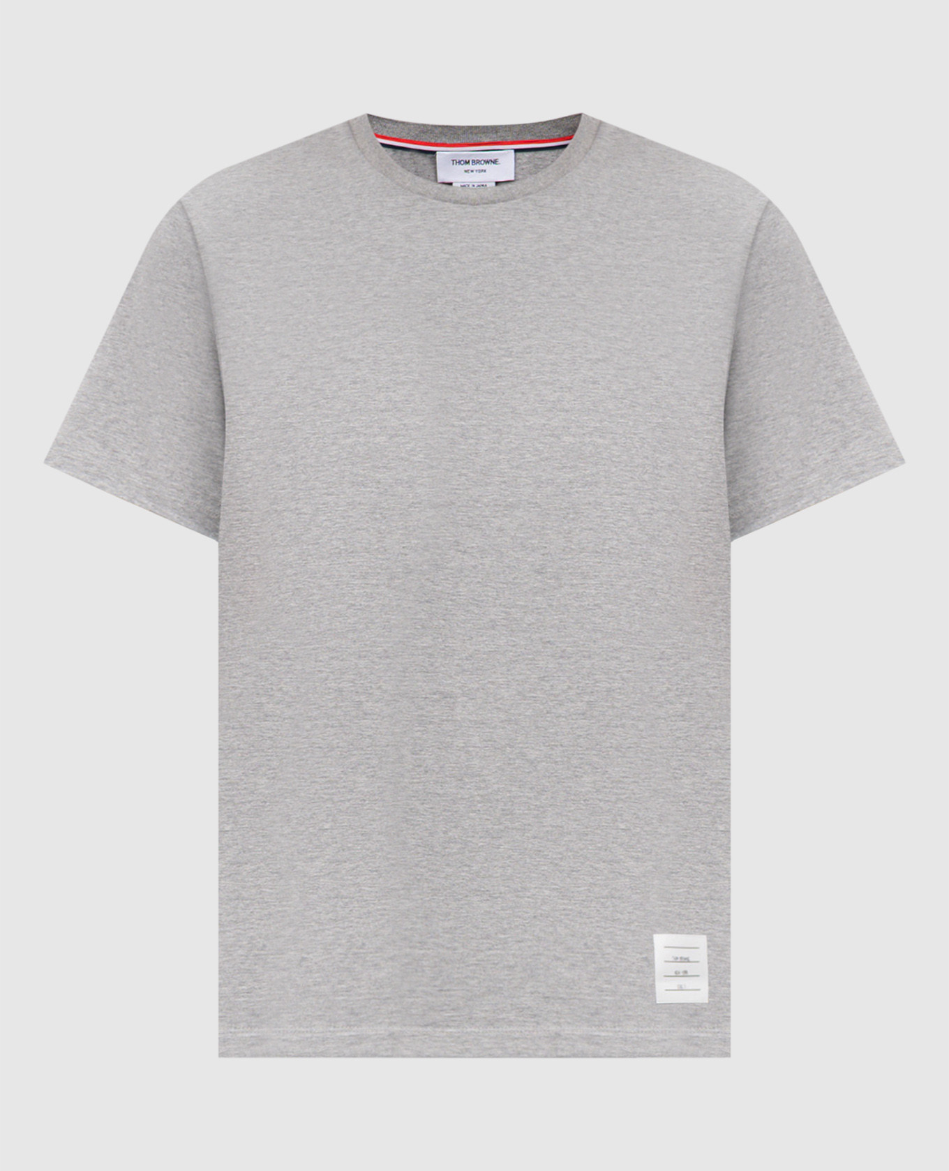 Grey melange T-shirt with logo Thom Browne
Grey melange T-shirt with logo Thom Browne