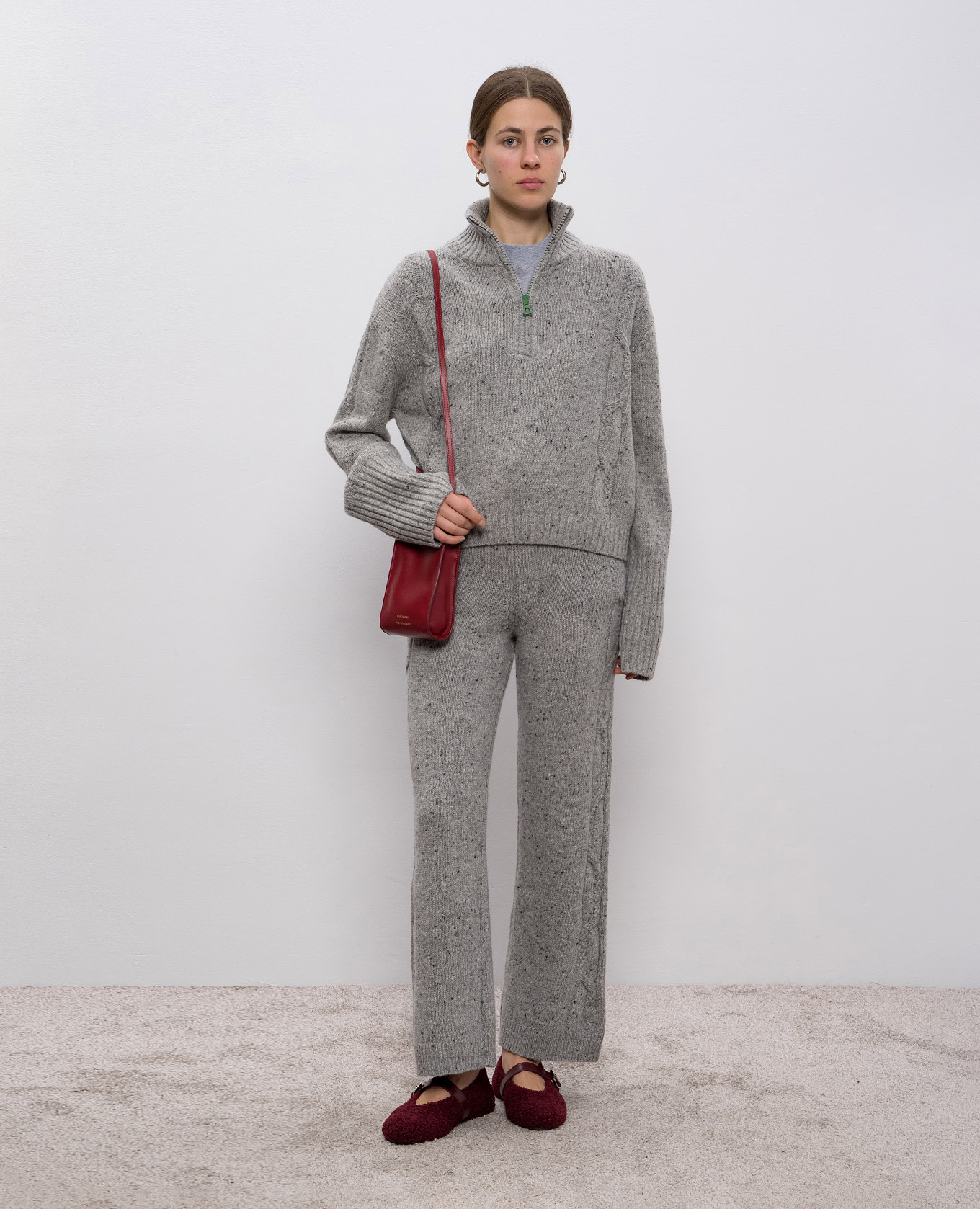 Grey melange T-shirt with monogram embroidery Ballantyne
Grey melange T-shirt with monogram embroidery Ballantyne