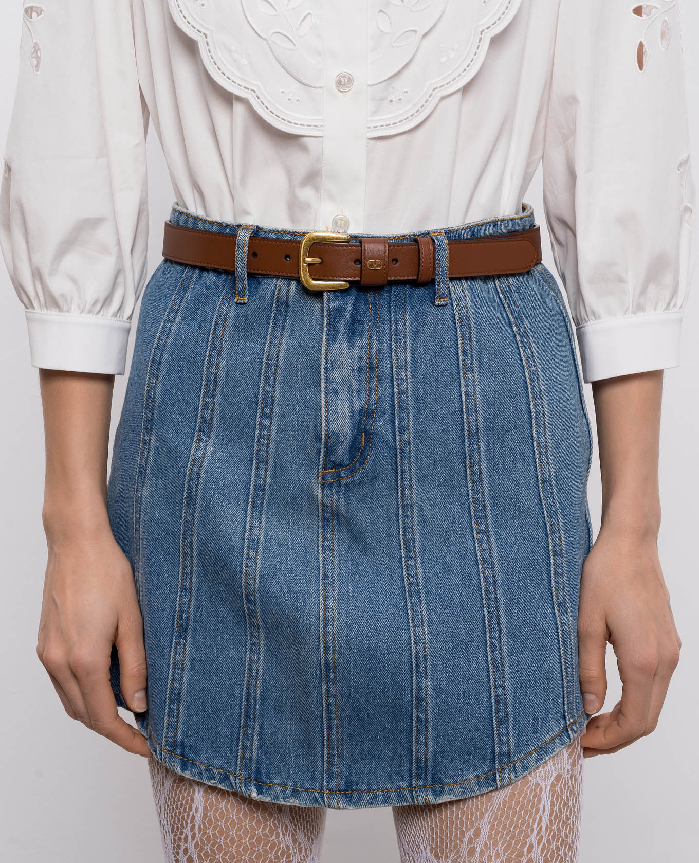 Brown leather belt VLogo Valentino
Brown leather belt VLogo Valentino