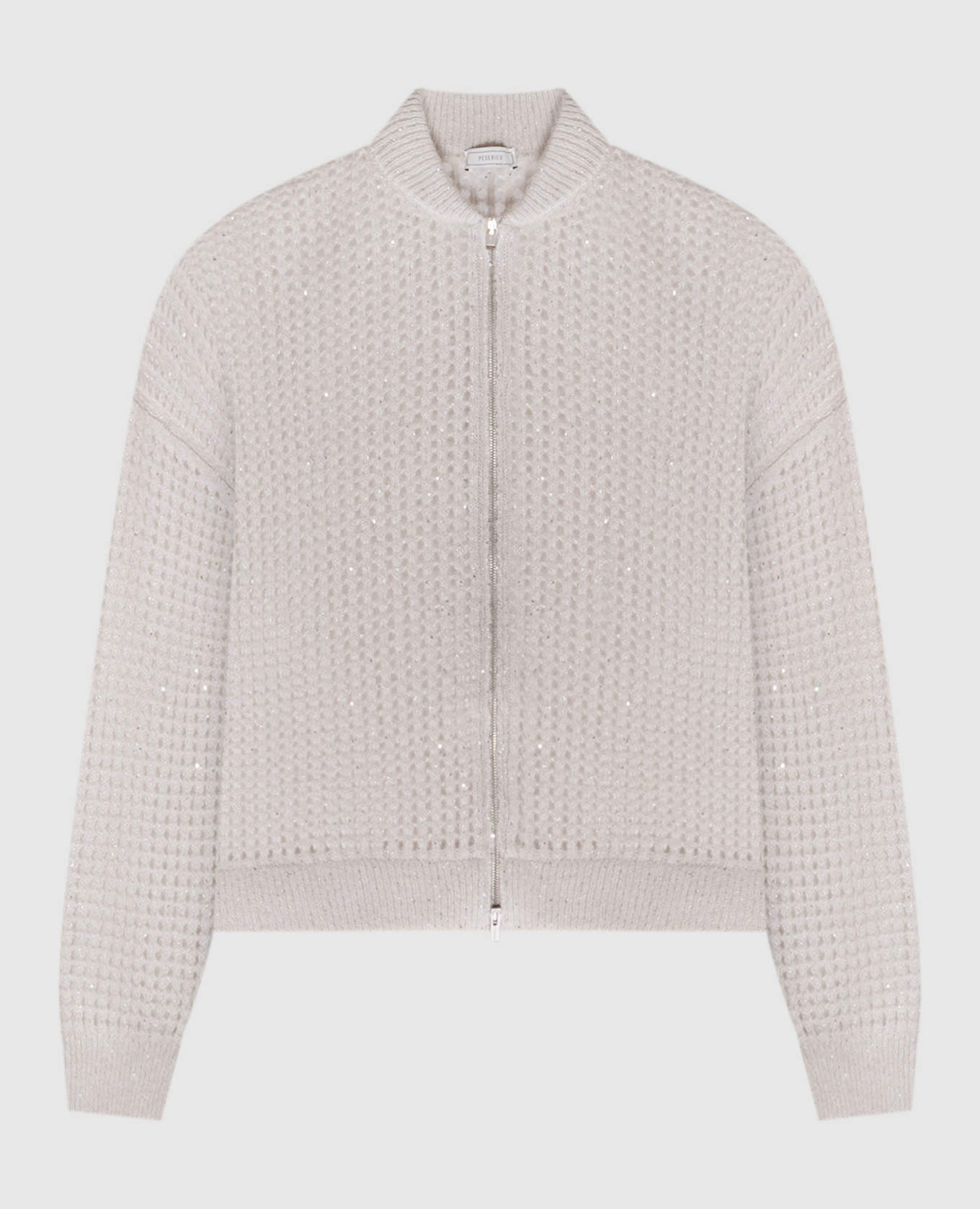Gray openwork cardigan with lurex wool Peserico, Grey
Gray openwork cardigan with lurex wool Peserico, Grey