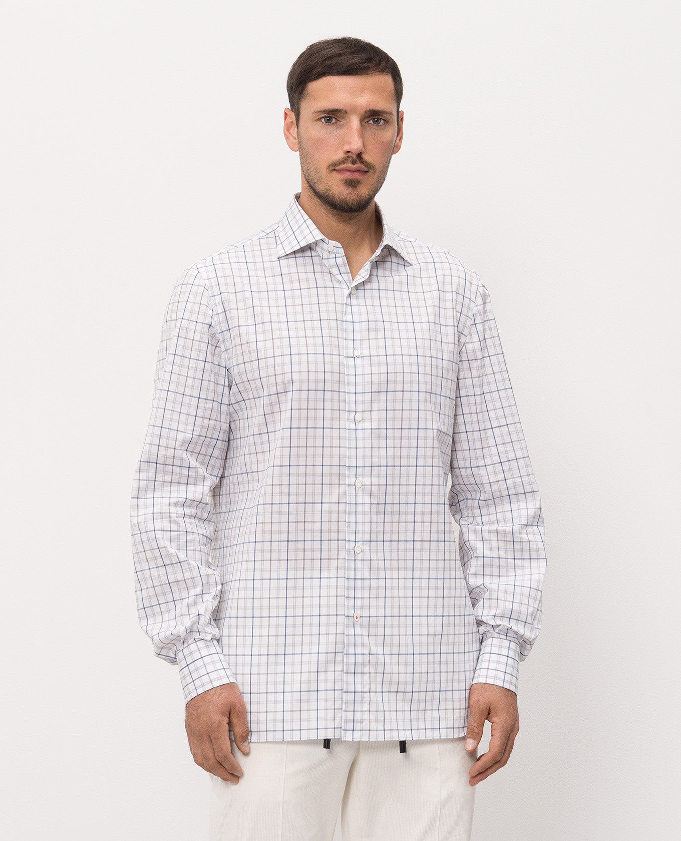 White checkered shirt ISAIA
White checkered shirt ISAIA