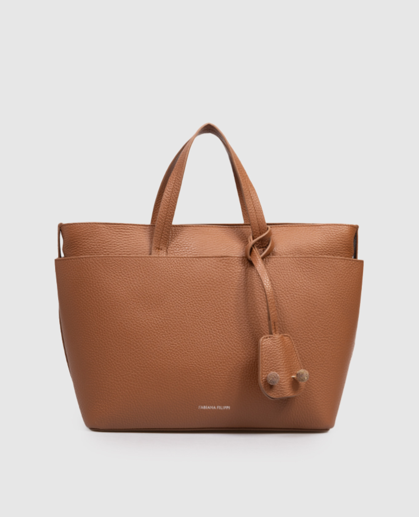Brown leather tote bag with logo Fabiana Filippi
Brown leather tote bag with logo Fabiana Filippi
