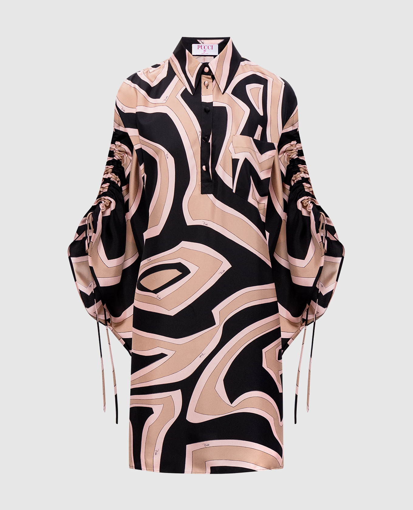 Silk dress with branded print PUCCI, White
Silk dress with branded print PUCCI, White