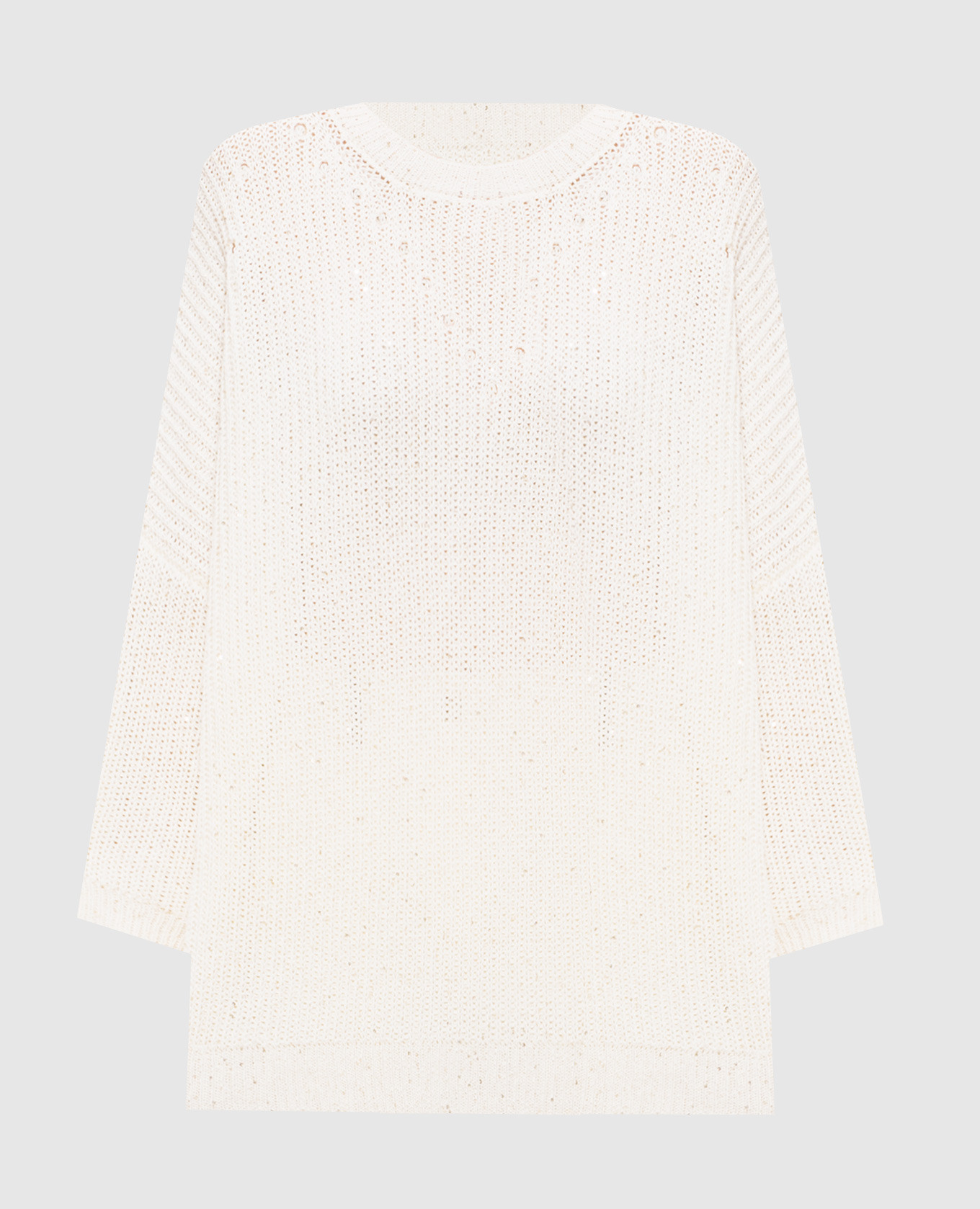 Ivory sweater with sequins Peserico, Beige
Ivory sweater with sequins Peserico, Beige