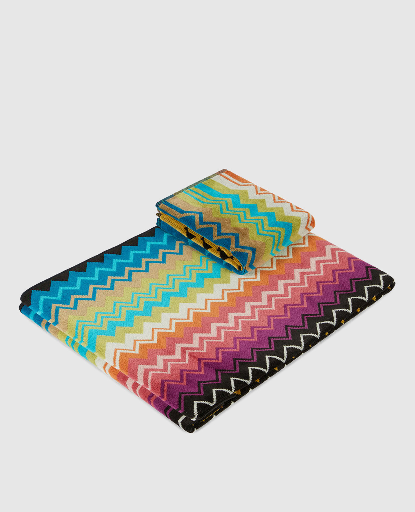 Giacomo patterned terry towel set 2 pcs Missoni Home, White
Giacomo patterned terry towel set 2 pcs Missoni Home, White