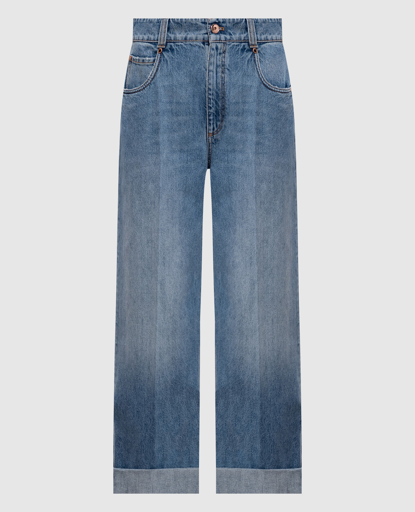 Blue jeans with a worn effect Brunello Cucinelli, Light blue
Blue jeans with a worn effect Brunello Cucinelli, Light blue