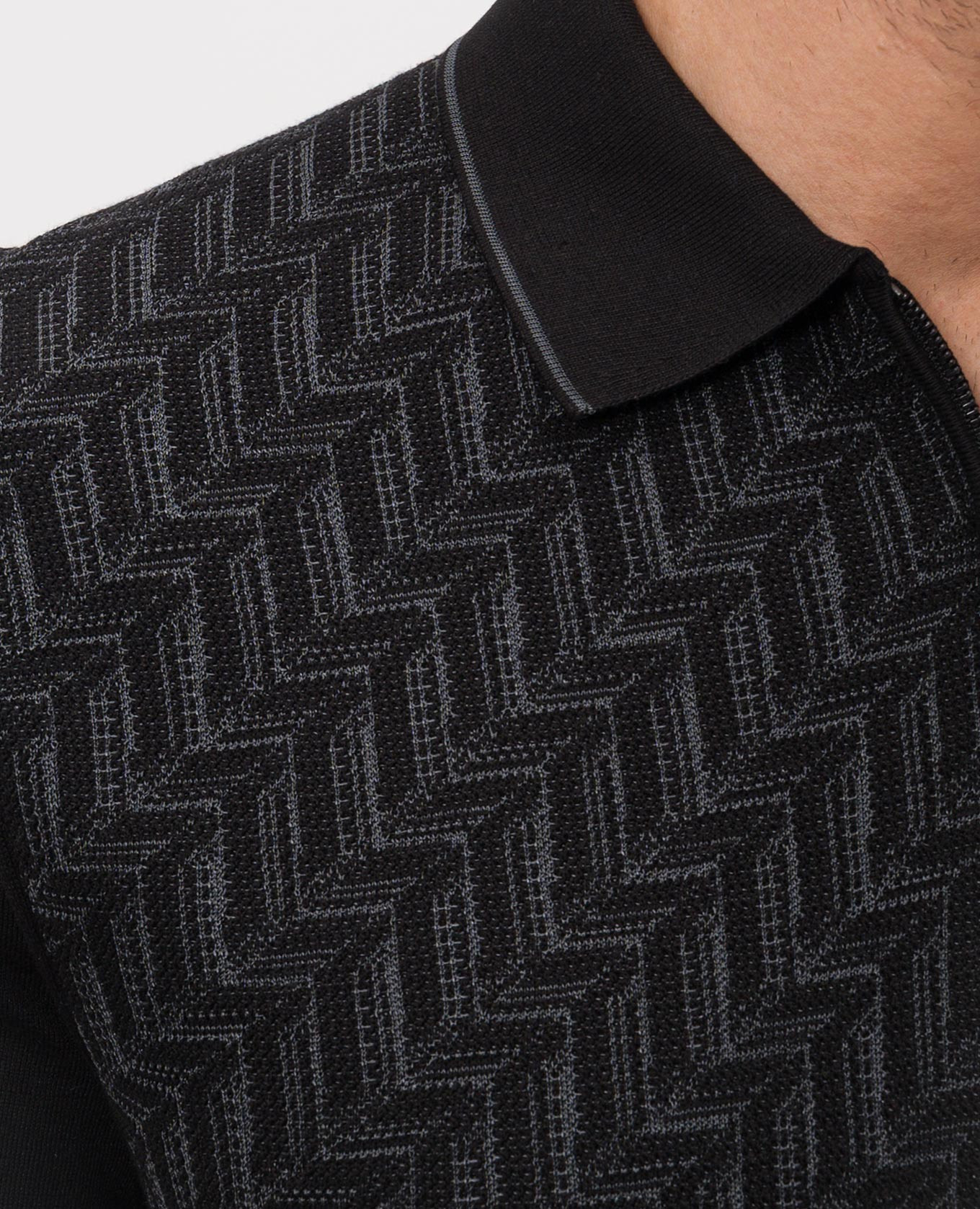 Black silk polo with zipper Stefano Ricci
Black silk polo with zipper Stefano Ricci