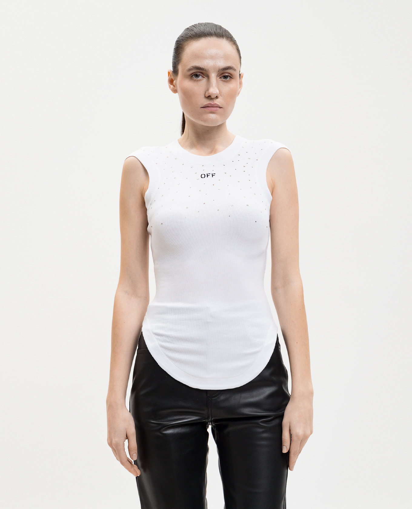 White top with Swarovski crystals Off-White
White top with Swarovski crystals Off-White