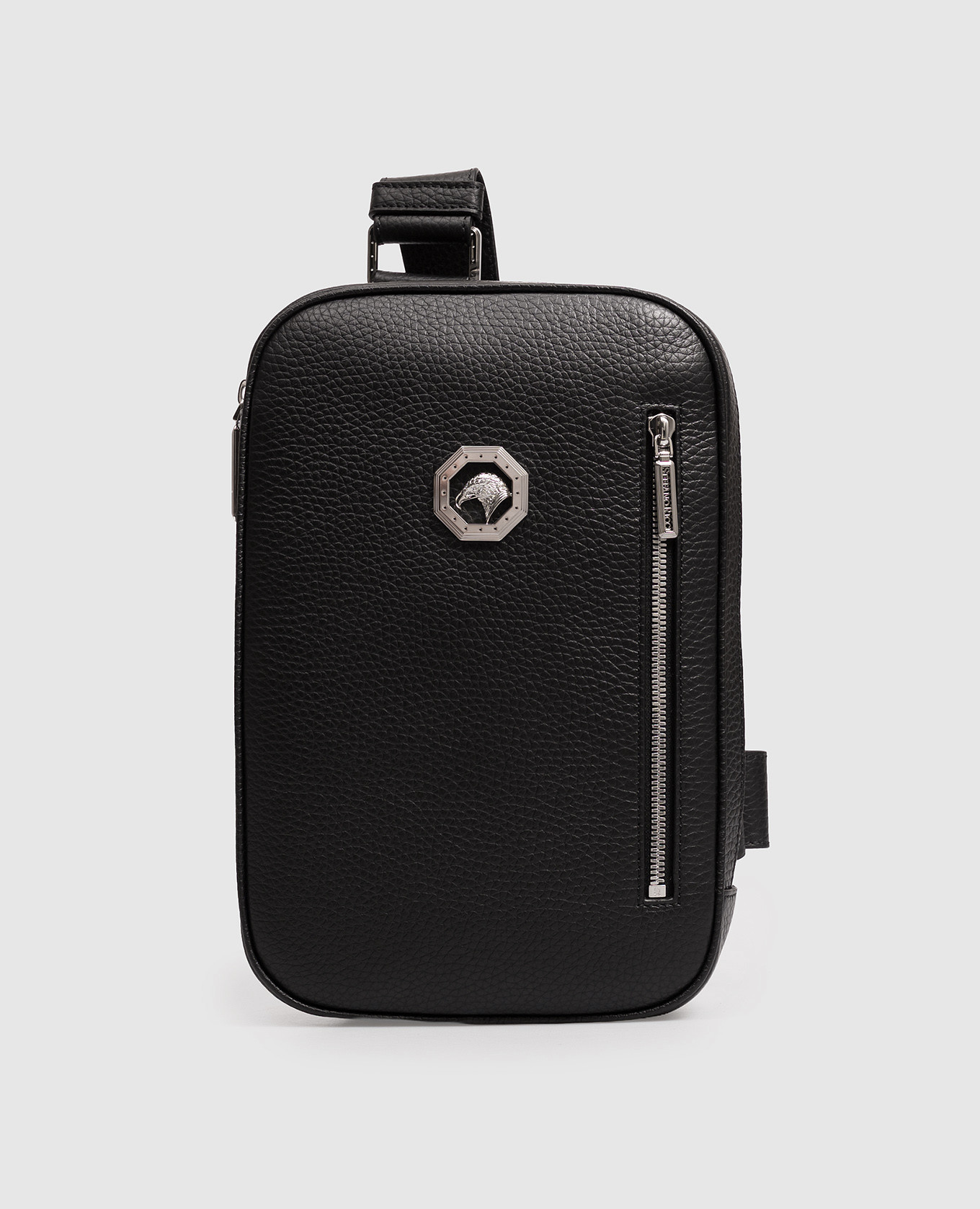 Black leather sling bag with emblem Stefano Ricci
Black leather sling bag with emblem Stefano Ricci