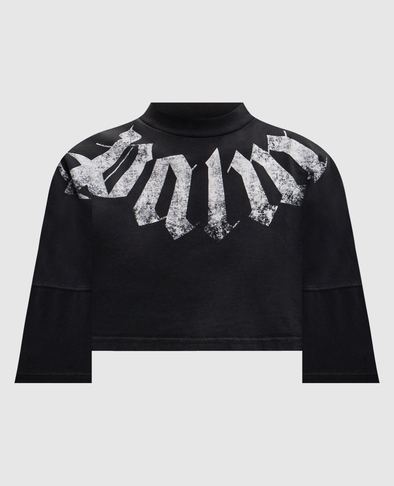 Black cropped T-shirt with logo print Palm Angels
Black cropped T-shirt with logo print Palm Angels
