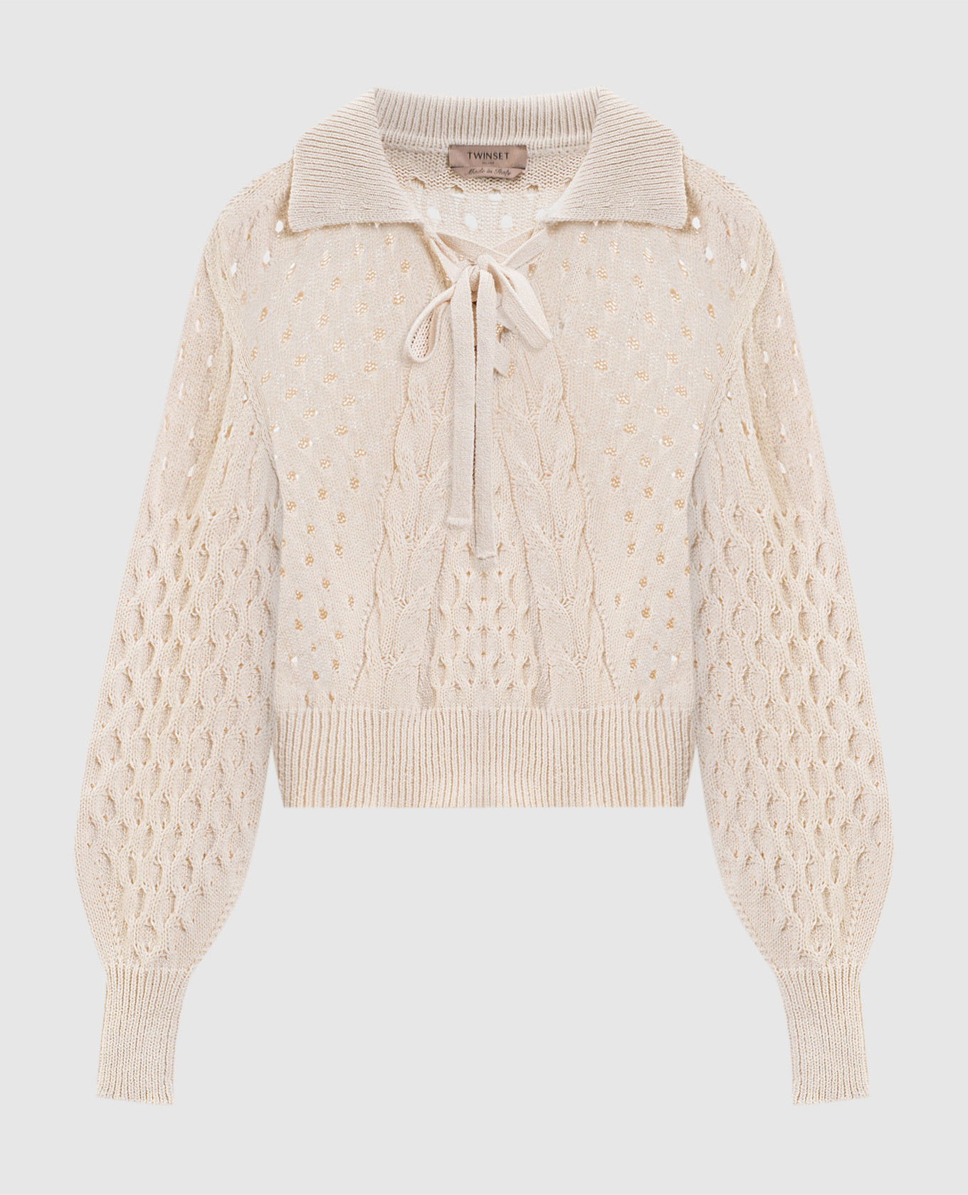 Beige openwork sweater Twinset
Beige openwork sweater Twinset