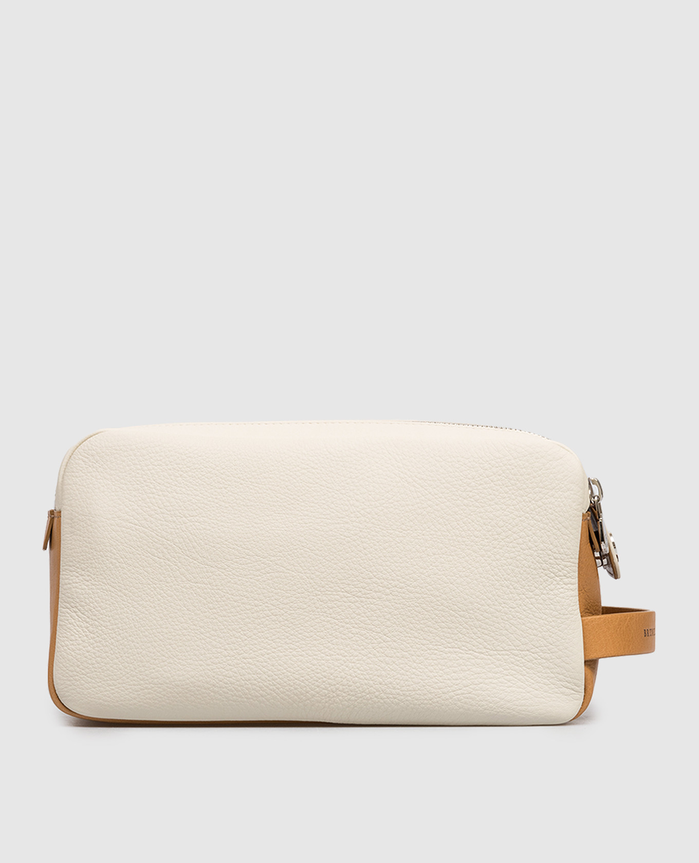 Beige leather toiletry bag with logo print Brunello Cucinelli
Beige leather toiletry bag with logo print Brunello Cucinelli