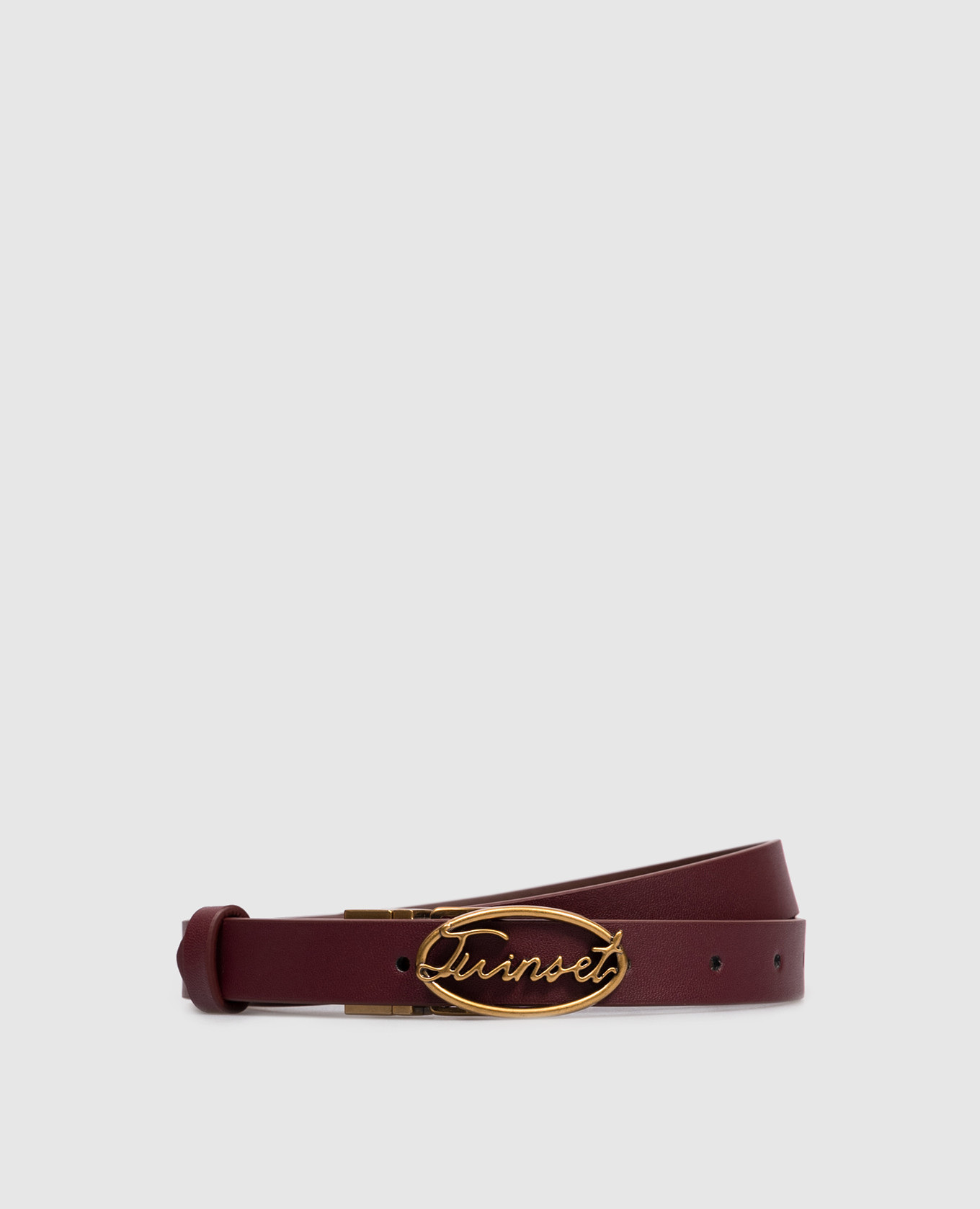 Reversible belt with logo Twinset, Burgundy
Reversible belt with logo Twinset, Burgundy