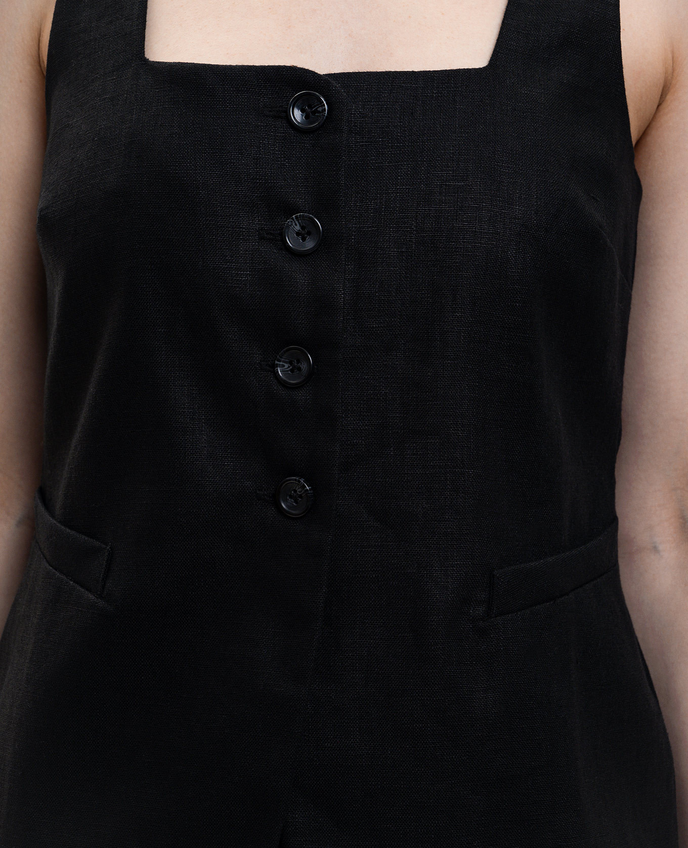 Jackie black linen vest Faithfull
Jackie black linen vest Faithfull